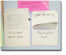 Accident forms