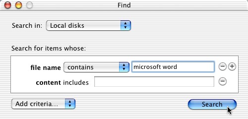 Macintosh Find