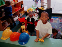 Boys playing