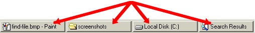 Windows taskbar